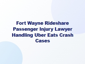 Fort Wayne Rideshare Passenger Injury Lawyer